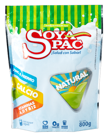 Soyapac Bebida de soya en polvo Natural, 1800 g